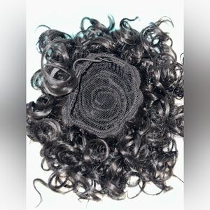 Curly Black Hair Bun Extension